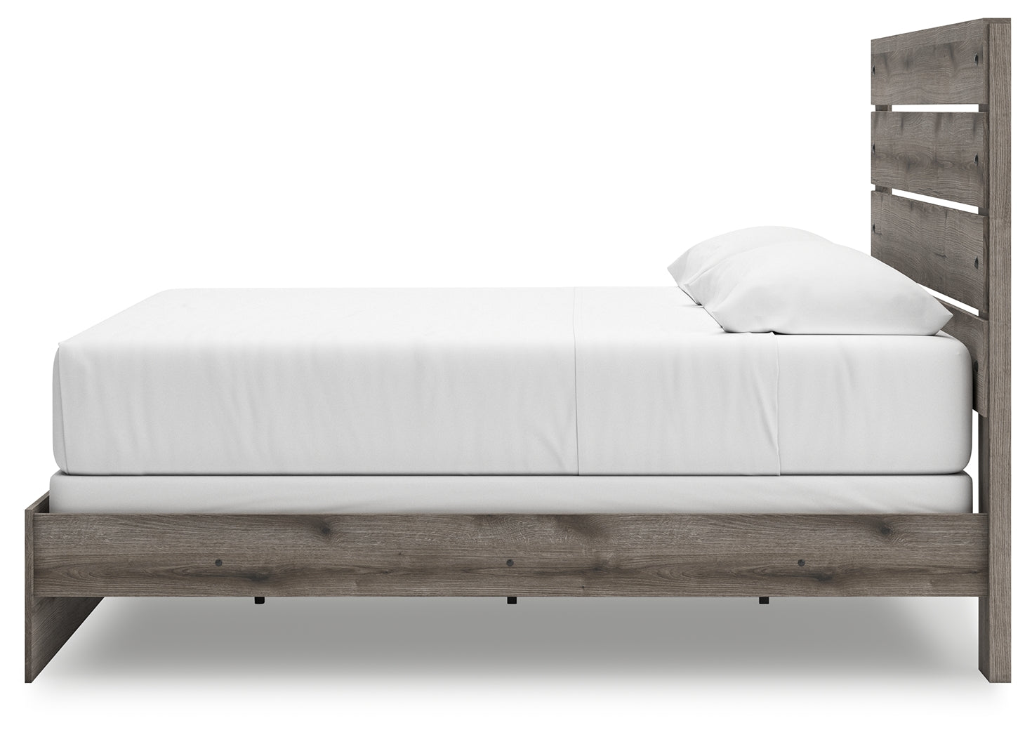 Urbanoore Brown Gray King Panel Bed- Viva Furn