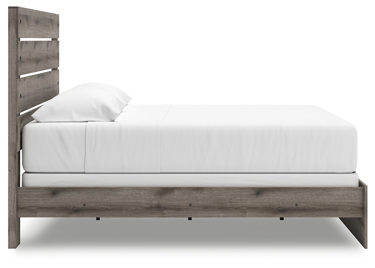 Urbanoore Brown Gray King Panel Bed- Viva Furn