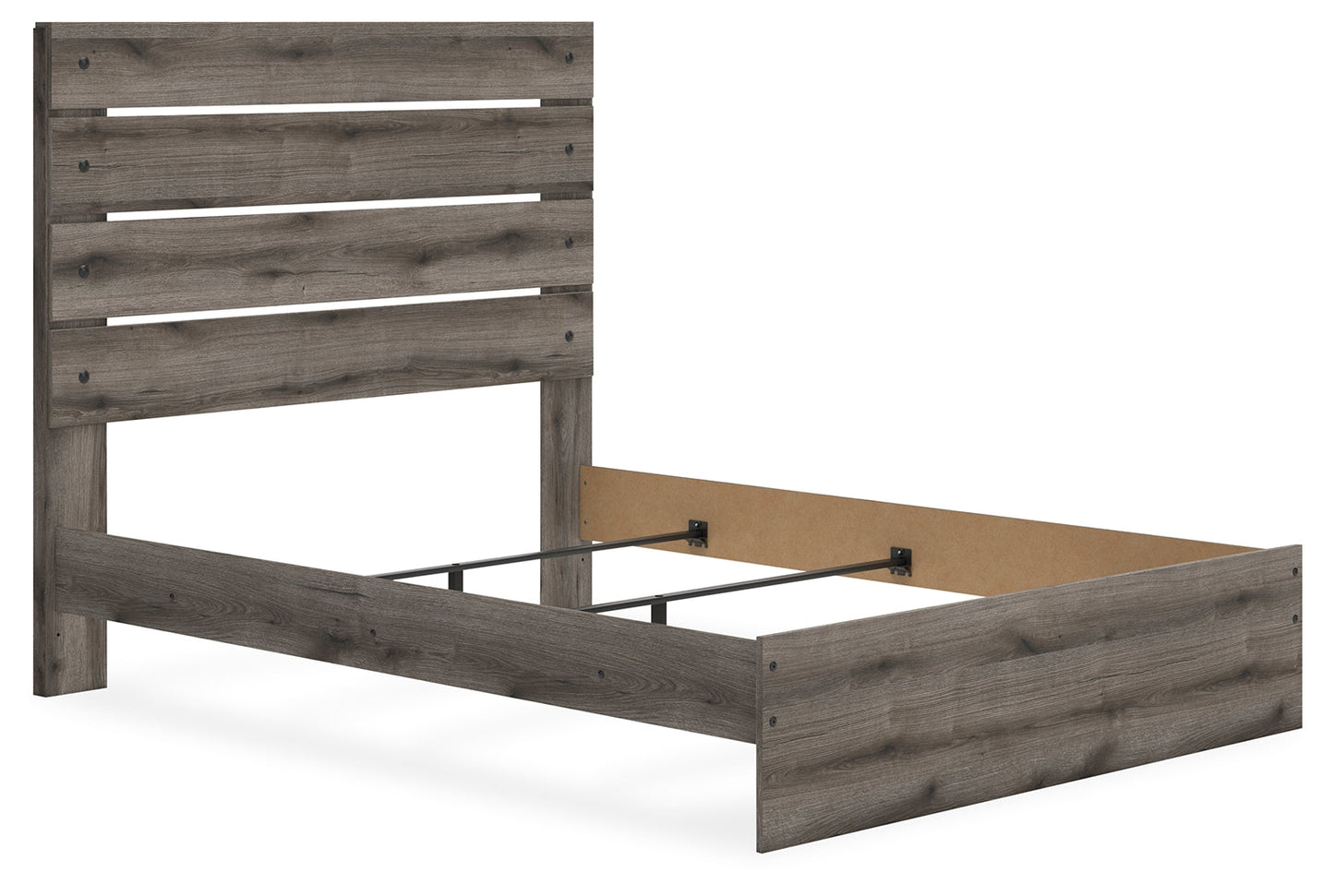 Urbanoore Brown Gray Queen Panel Bed- Viva Furn