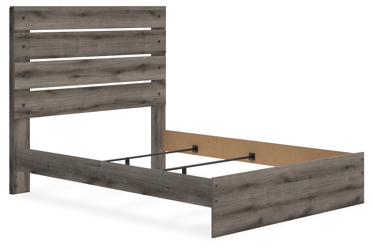Urbanoore Brown Gray Queen Panel Bed- Viva Furn