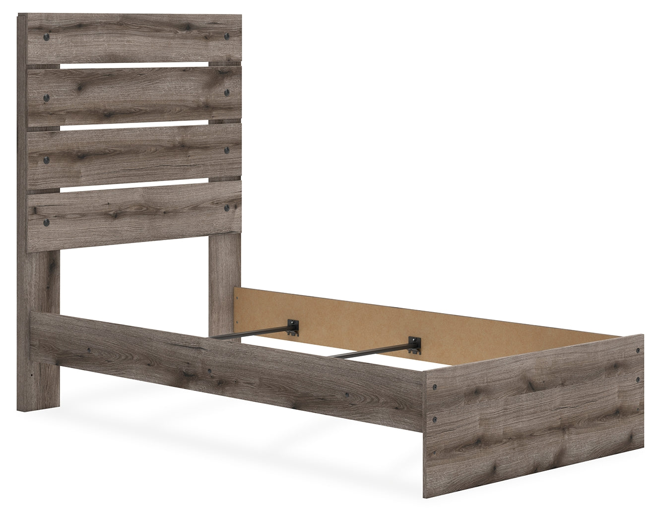 Urbanoore Brown Twin Panel Youth Bed- Viva Furn