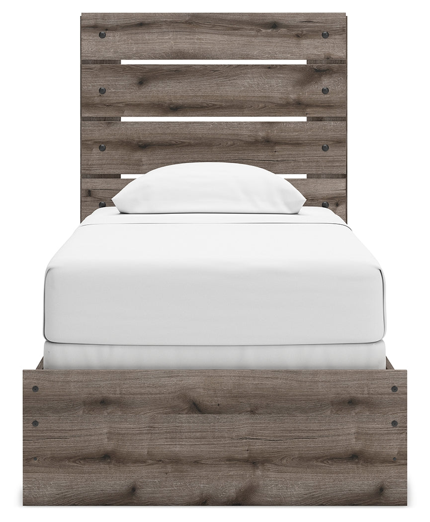 Urbanoore Brown Twin Panel Youth Bed- Viva Furn