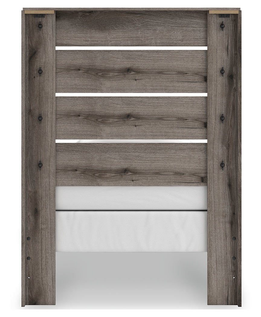 Urbanoore Brown Twin Panel Youth Bed- Viva Furn