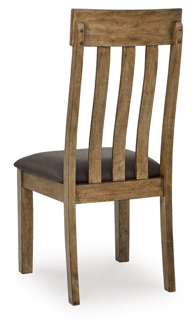 Urbinforte Light Brown Dining UPH Side Chair- Viva Furn