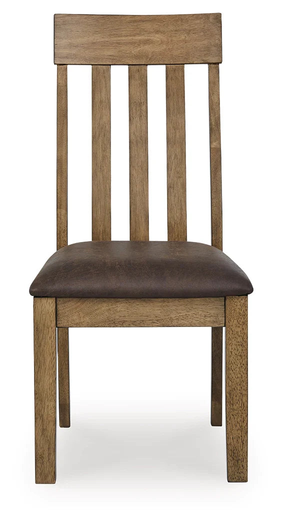 Urbinforte Light Brown Dining UPH Side Chair- Viva Furn