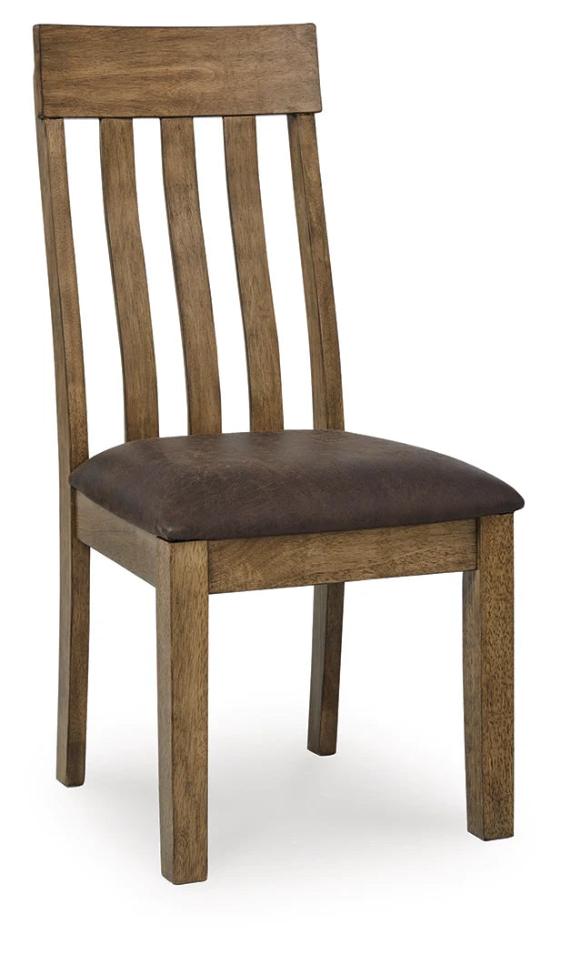 Urbinforte Light Brown Dining UPH Side Chair- Viva Furn