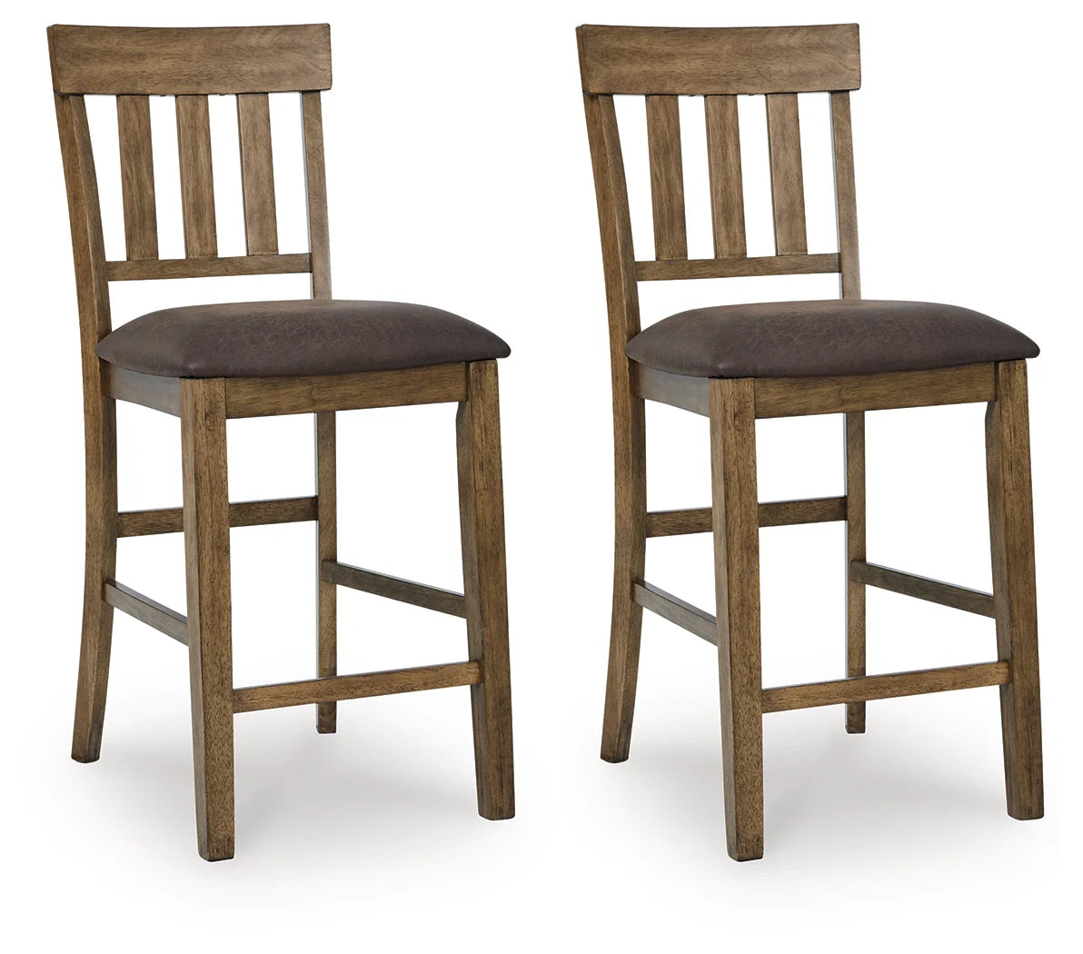 Urbinforte Light Brown Upholstered Barstool- Viva Furn