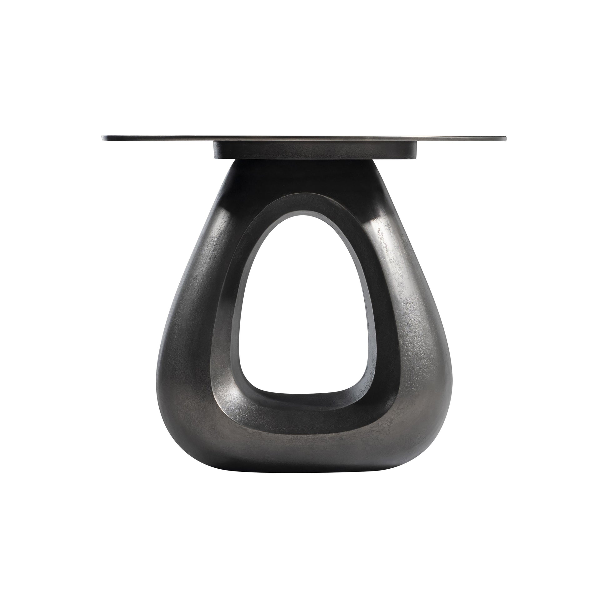 Ursa Black Nickel Side Table - Ornate Home