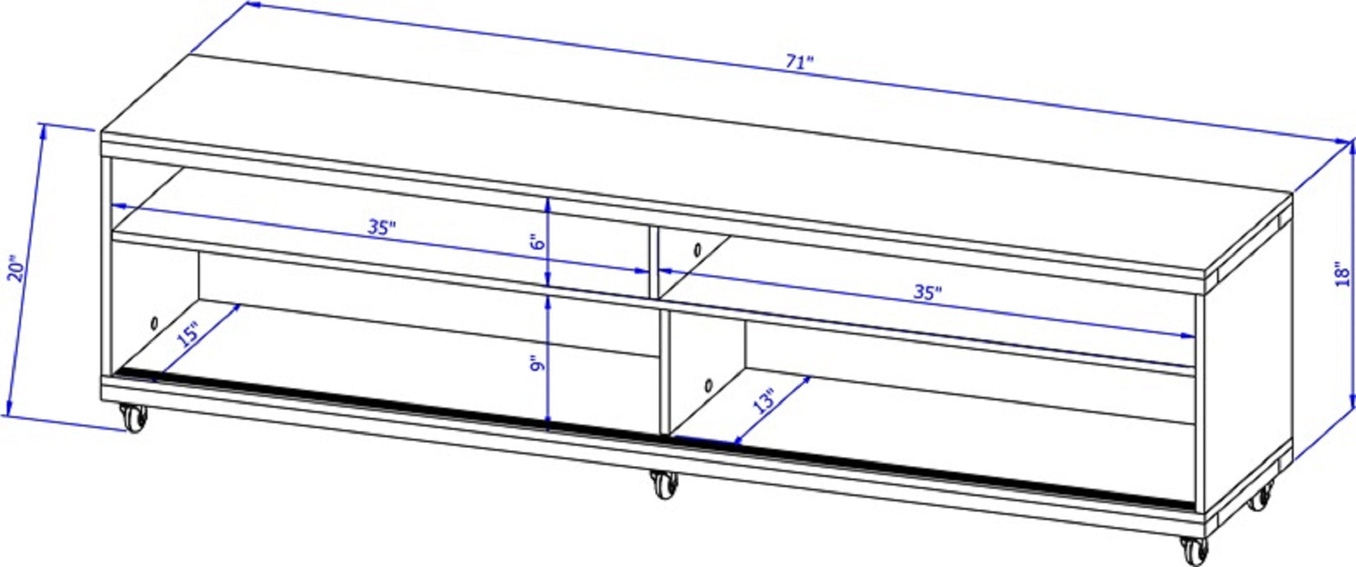 Utopia 70.47 TV Stand in White Matte - Ornate Home