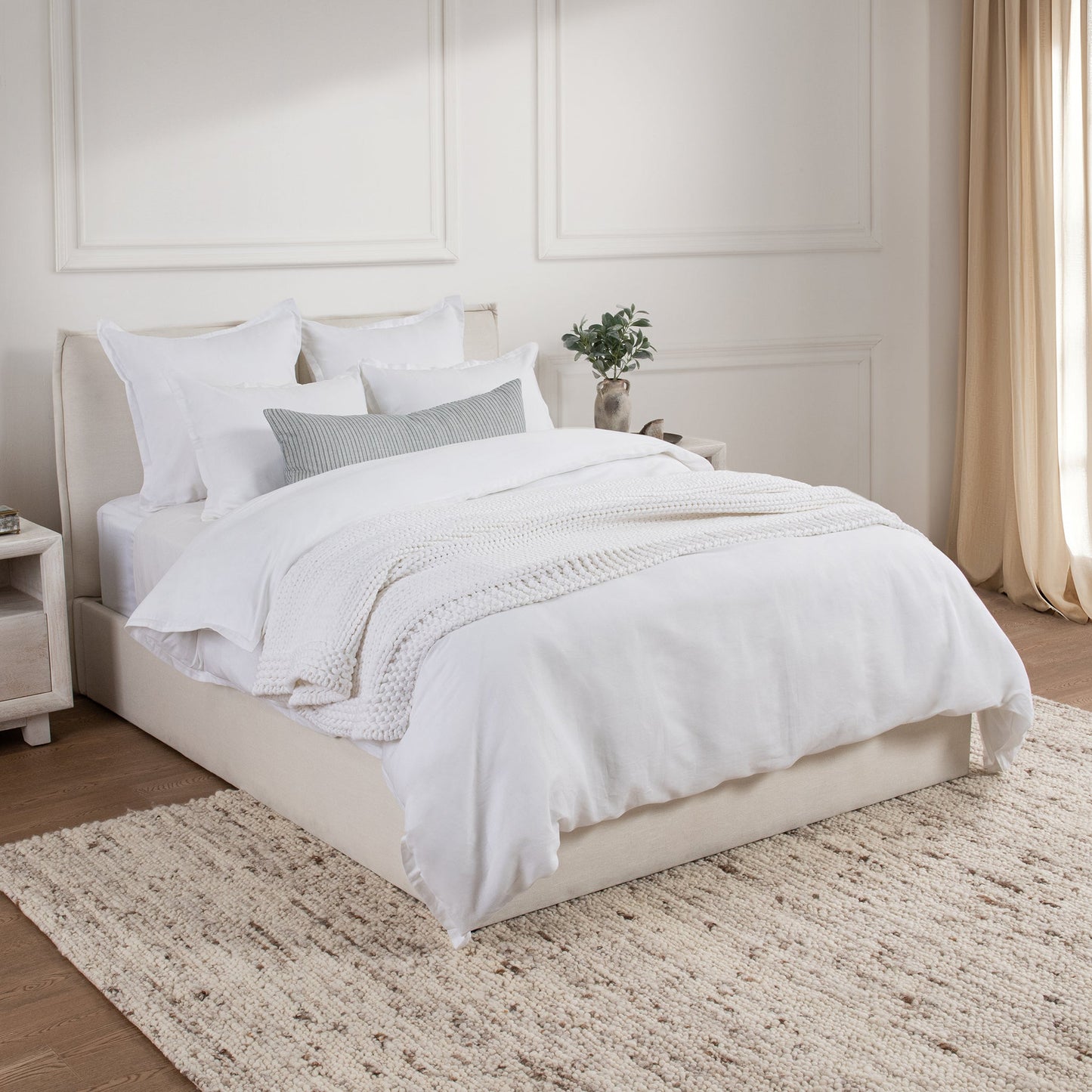 Arcadia White Duvet Cover