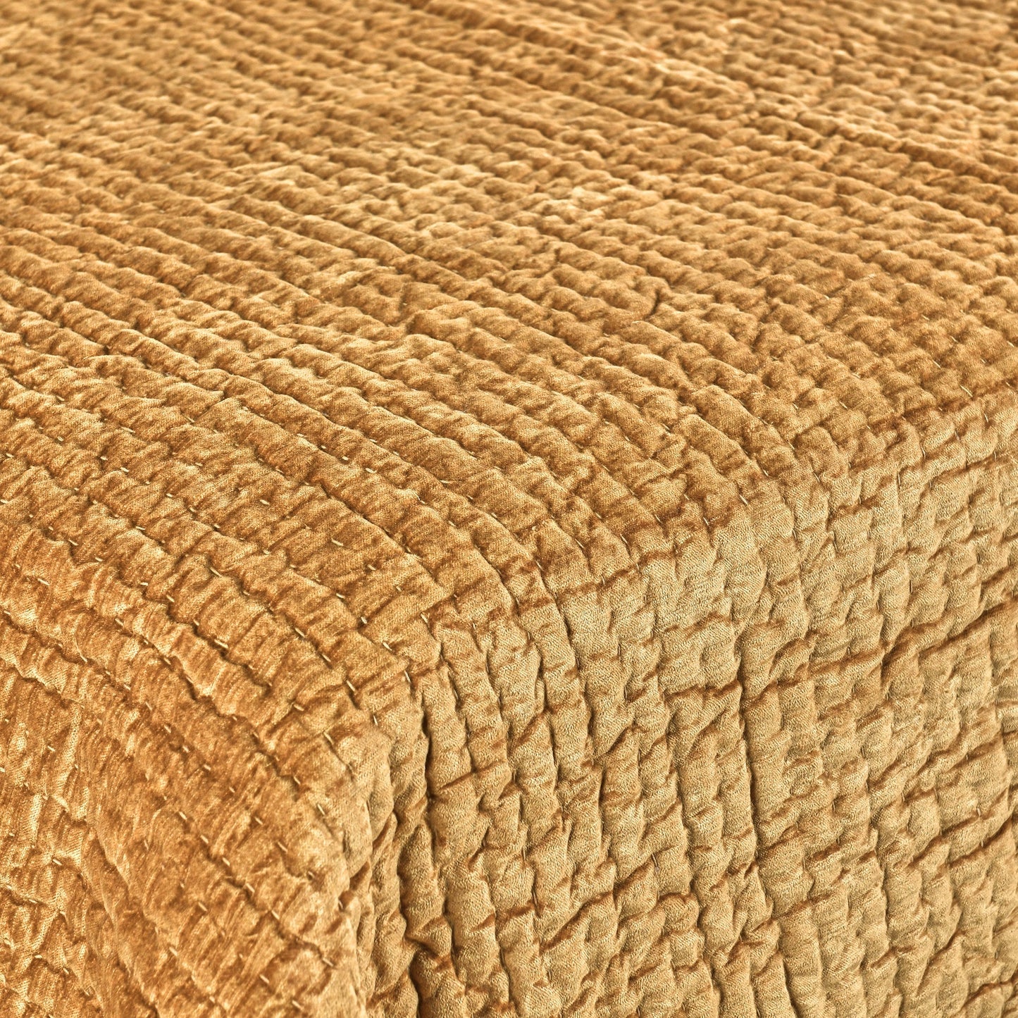 Bari Honey Gold Velvet Quilt Collection