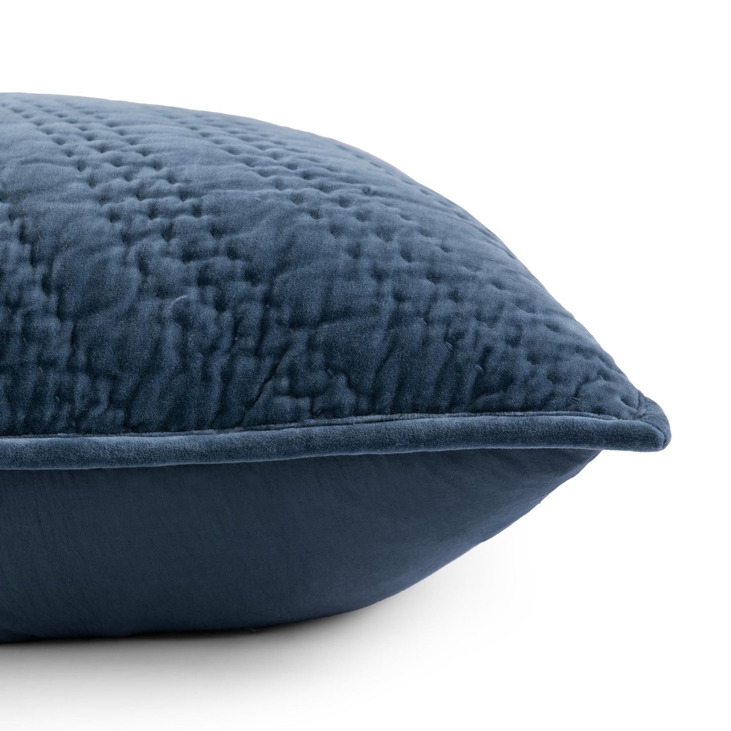 Elms Crisp Blue Velvet Quilt Collection