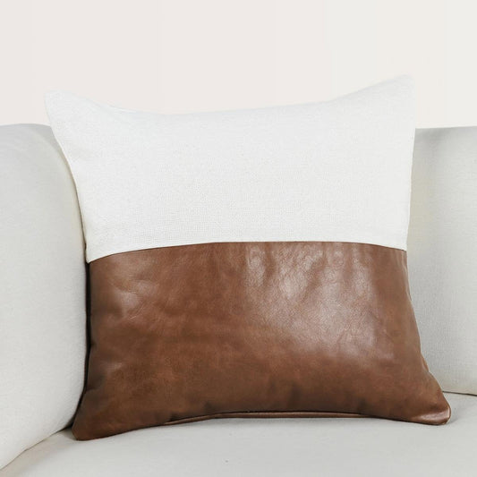 VC Canyon Ivory/Kona Brown 20x20 Throw Pillow (Set of 2) - Ornate Home