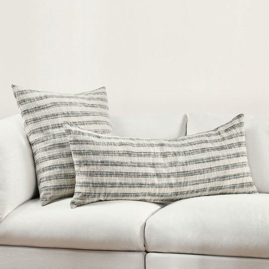 VC Linna Natural/Black Multiple Sizes Throw Pillow (Set of 2) - Ornate Home