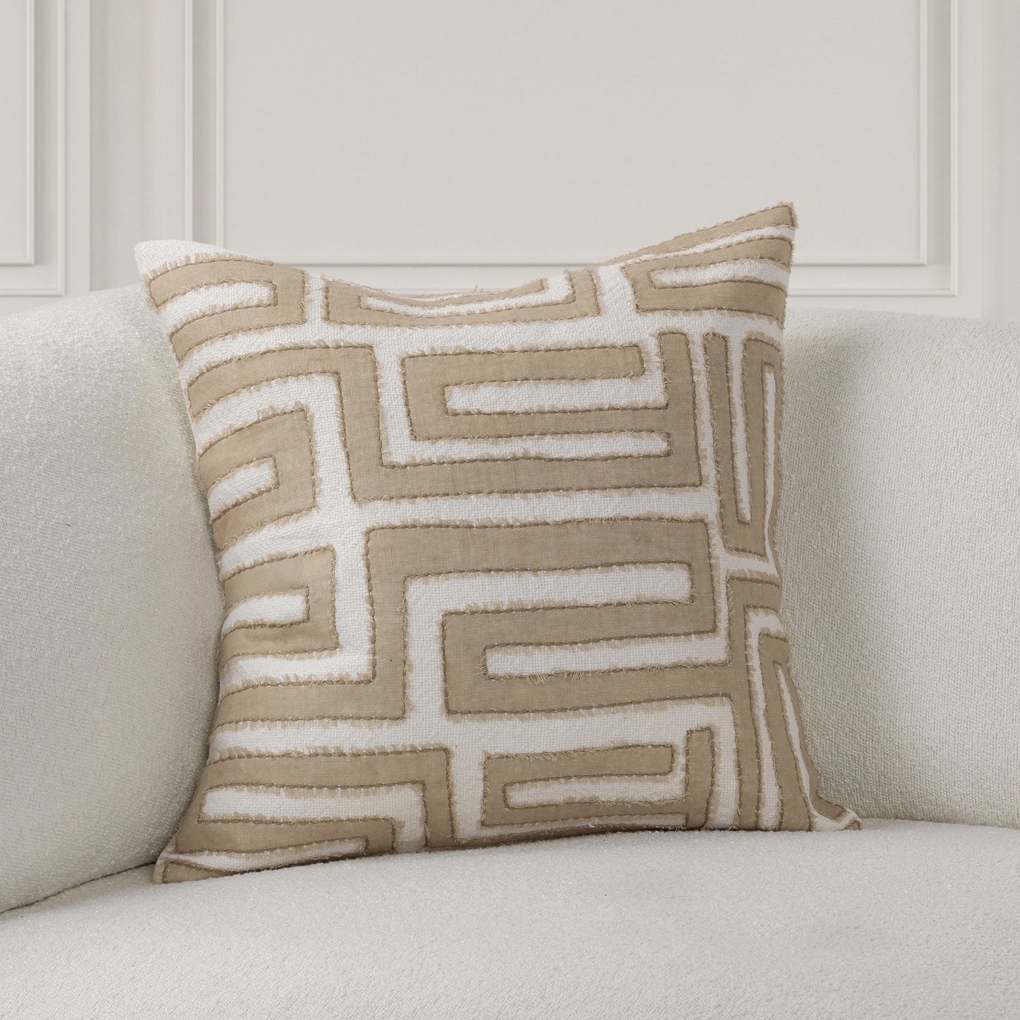 VC Mateo Natural/Ivory 22X22 Throw Pillow (Set of 2) - Ornate Home