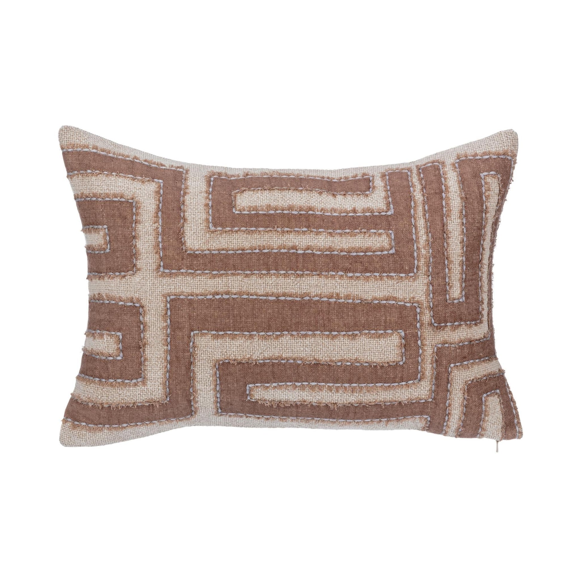 VC Mateo Sepia Brown/Natural 14x20 Throw Pillow (Set of 2) - Ornate Home