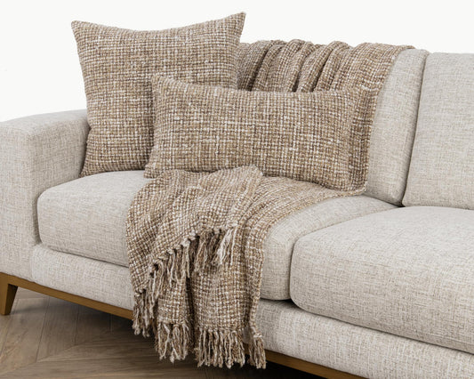 VC Porter Natural/Ivory Multiple Sizes Throw Pillow (Set of 2) - Ornate Home