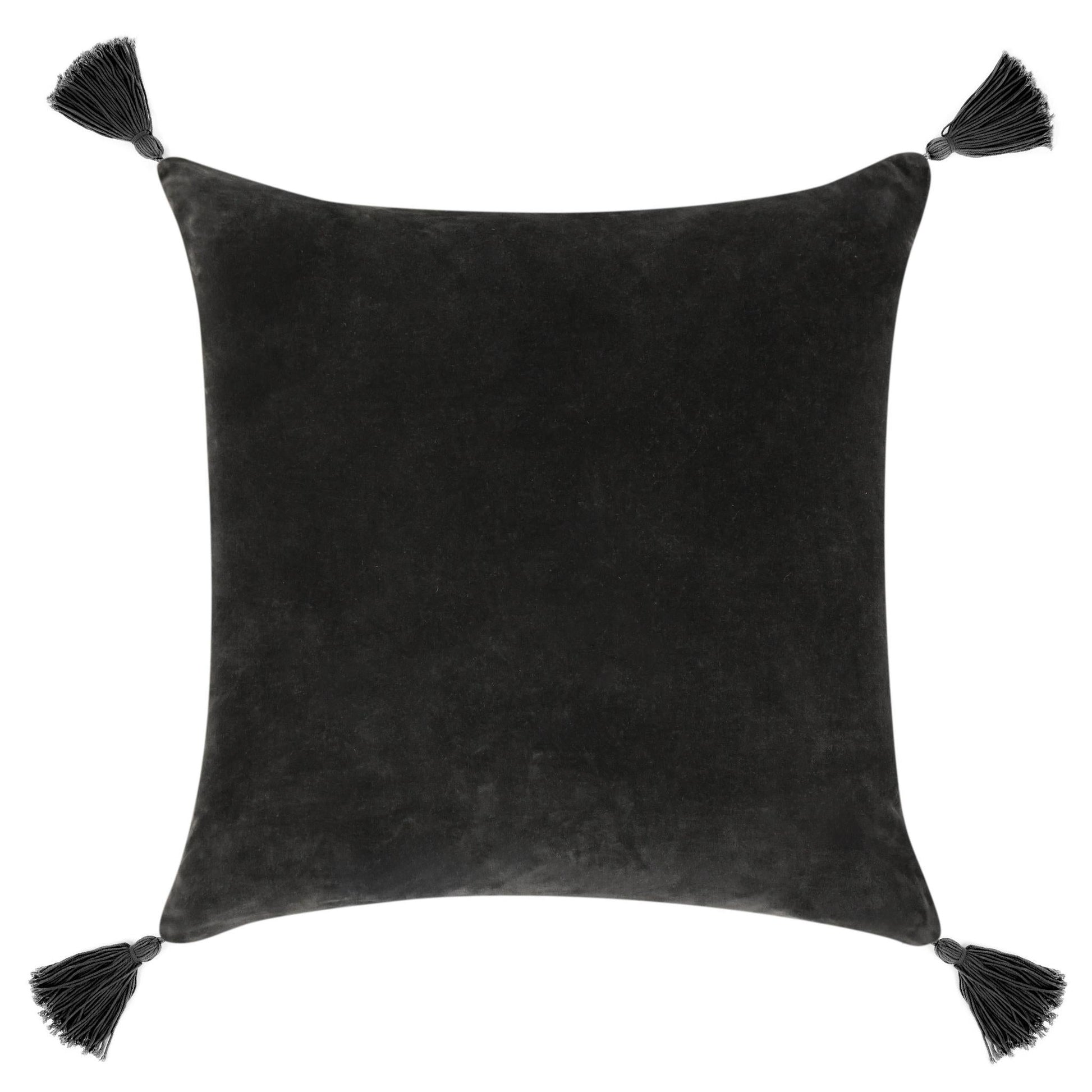 VC Stonework Charcoal 22x22 Throw Pillow (Set of 2) - Ornate Home