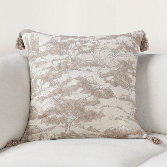 VC Stonework Natural 22x22 Throw Pillow (Set of 2) - Ornate Home