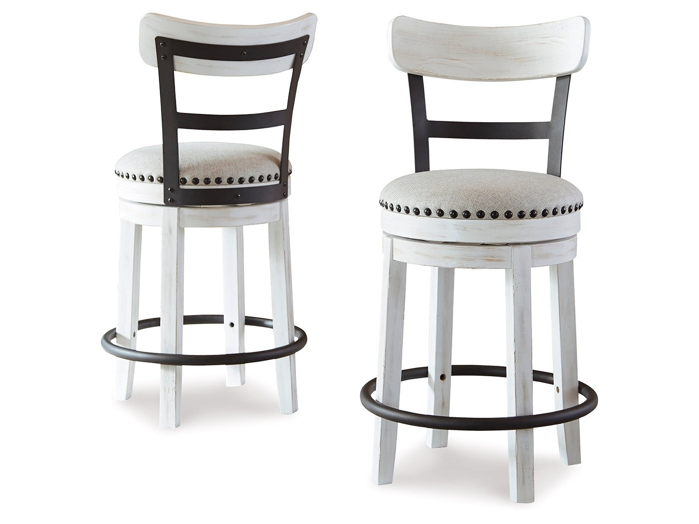 Valebeck Multi Counter Height Barstool (Set of 2)- Viva Furn