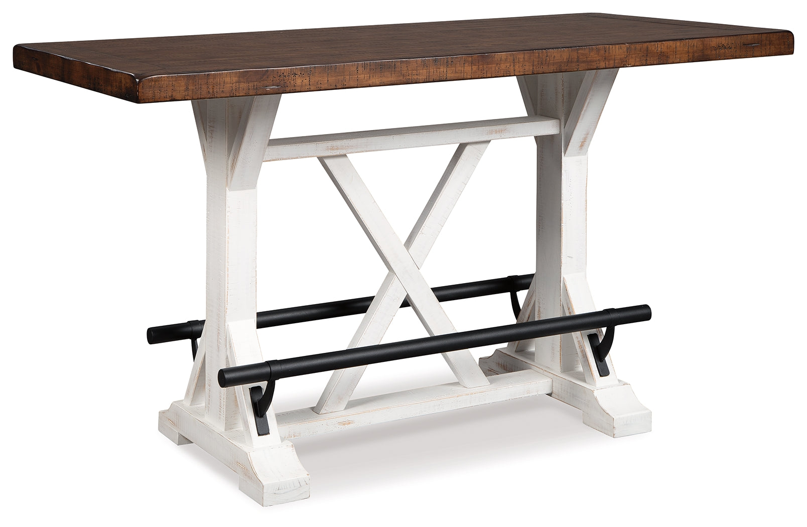 Valebeck Multi Counter Height Dining Table and 8 Barstools- Viva Furn