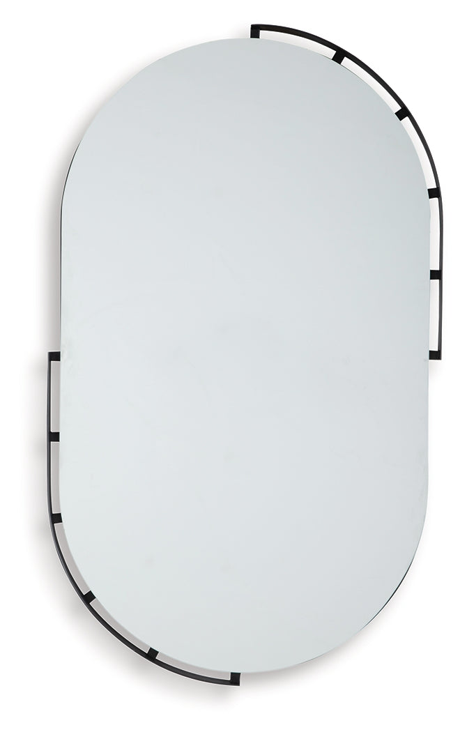 Valkings Black Accent Mirror- Viva Furn