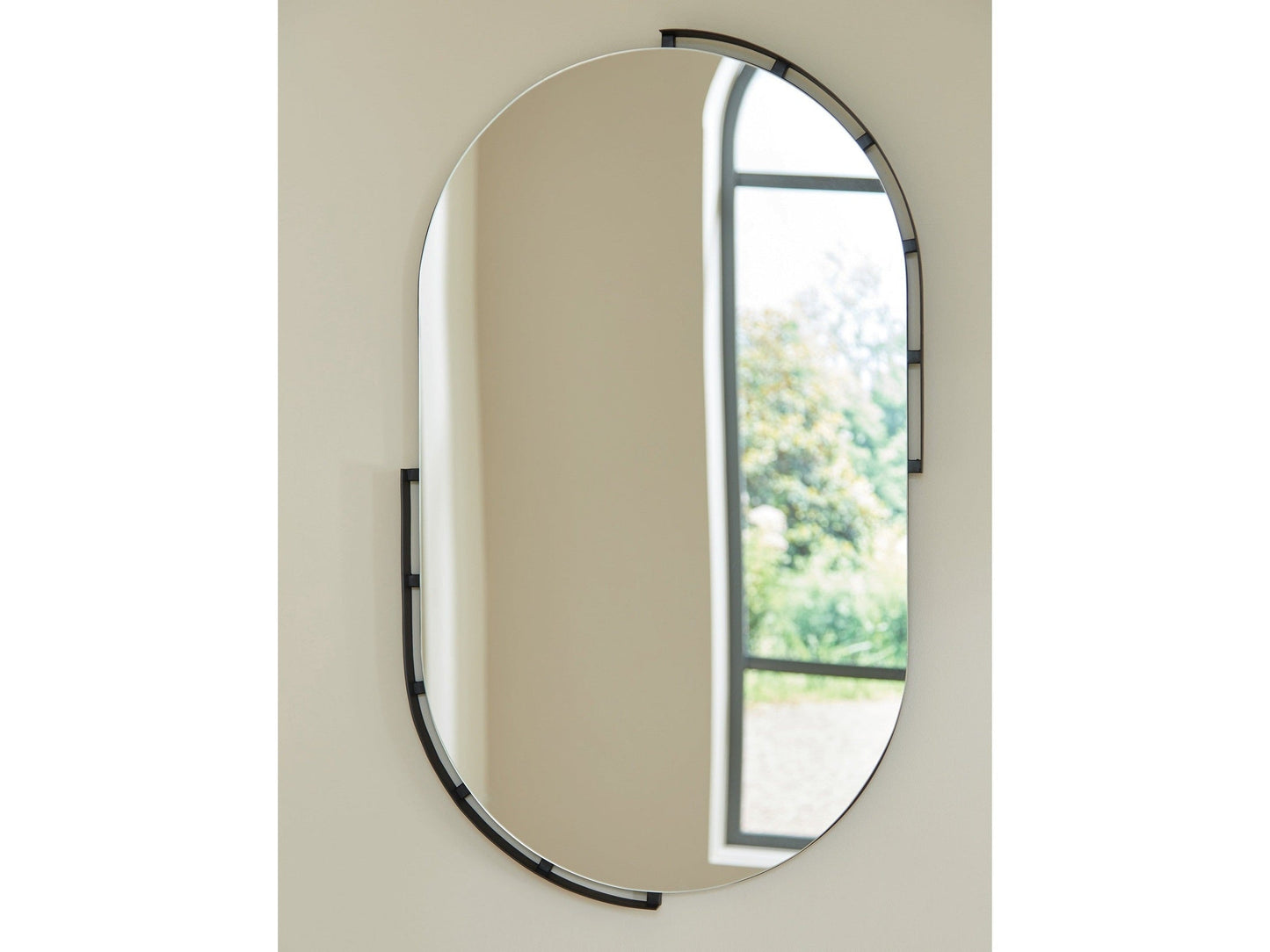Valkings Black Accent Mirror- Viva Furn