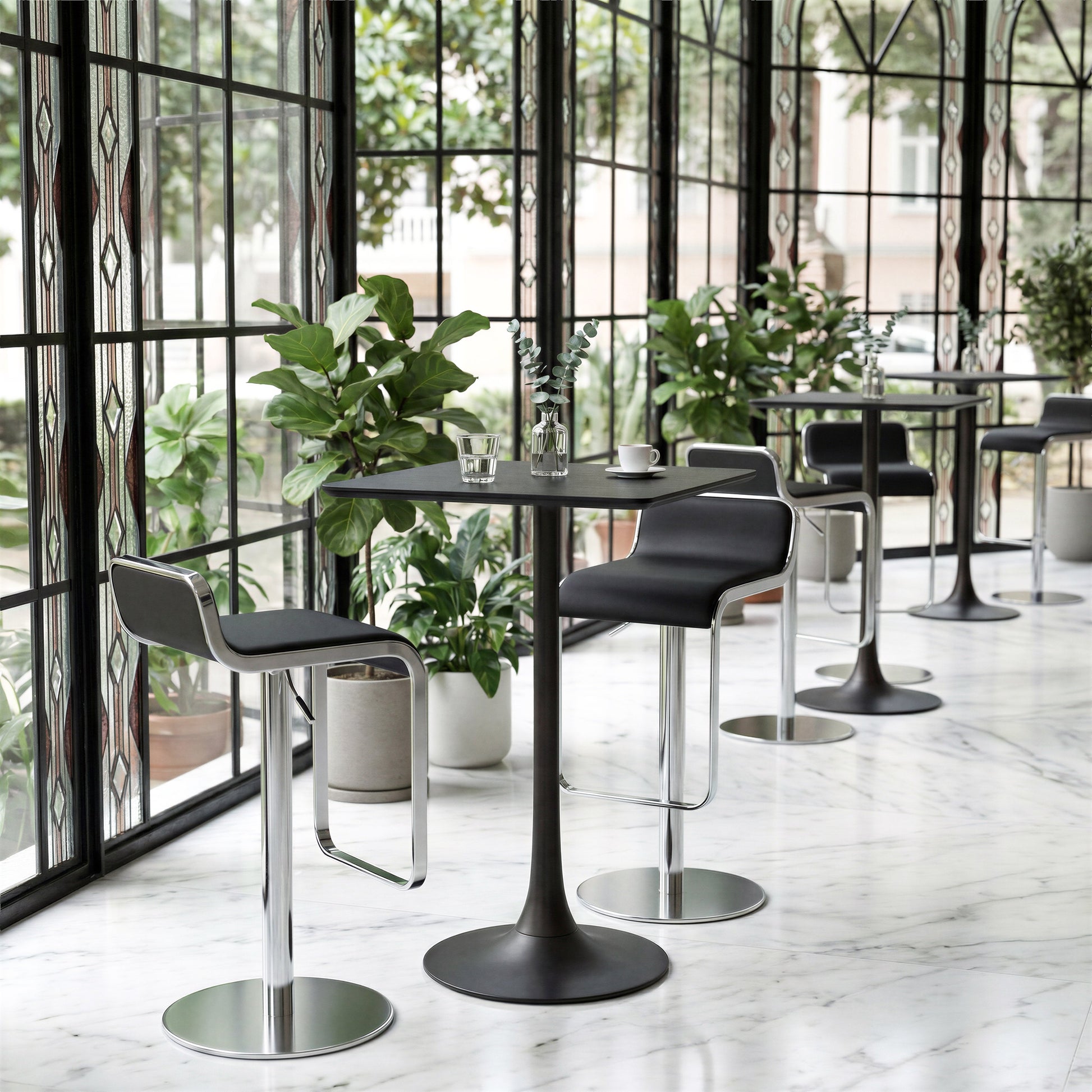 Valleta Black Bar Table - Ornate Home
