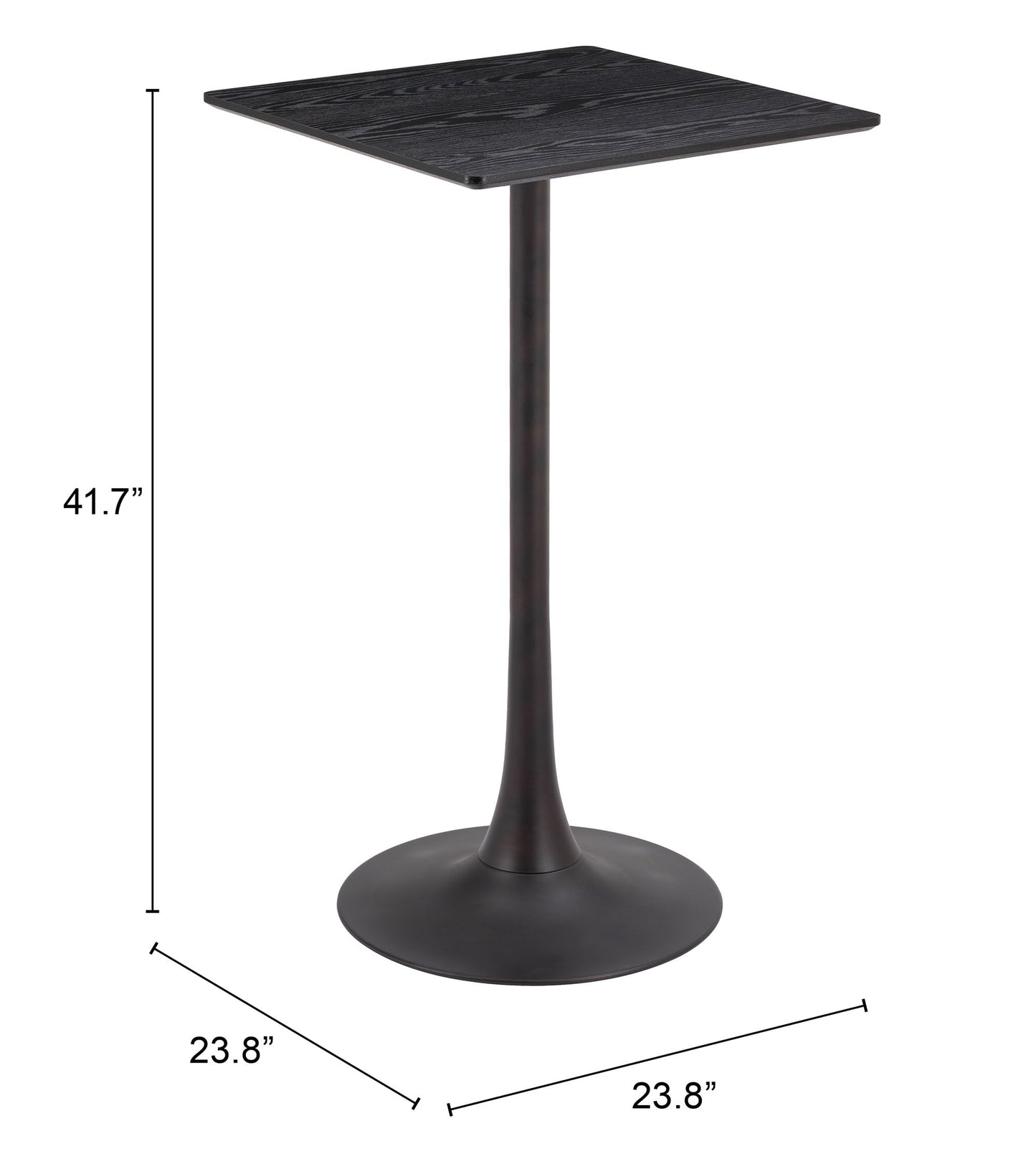 Valleta Black Bar Table - Ornate Home