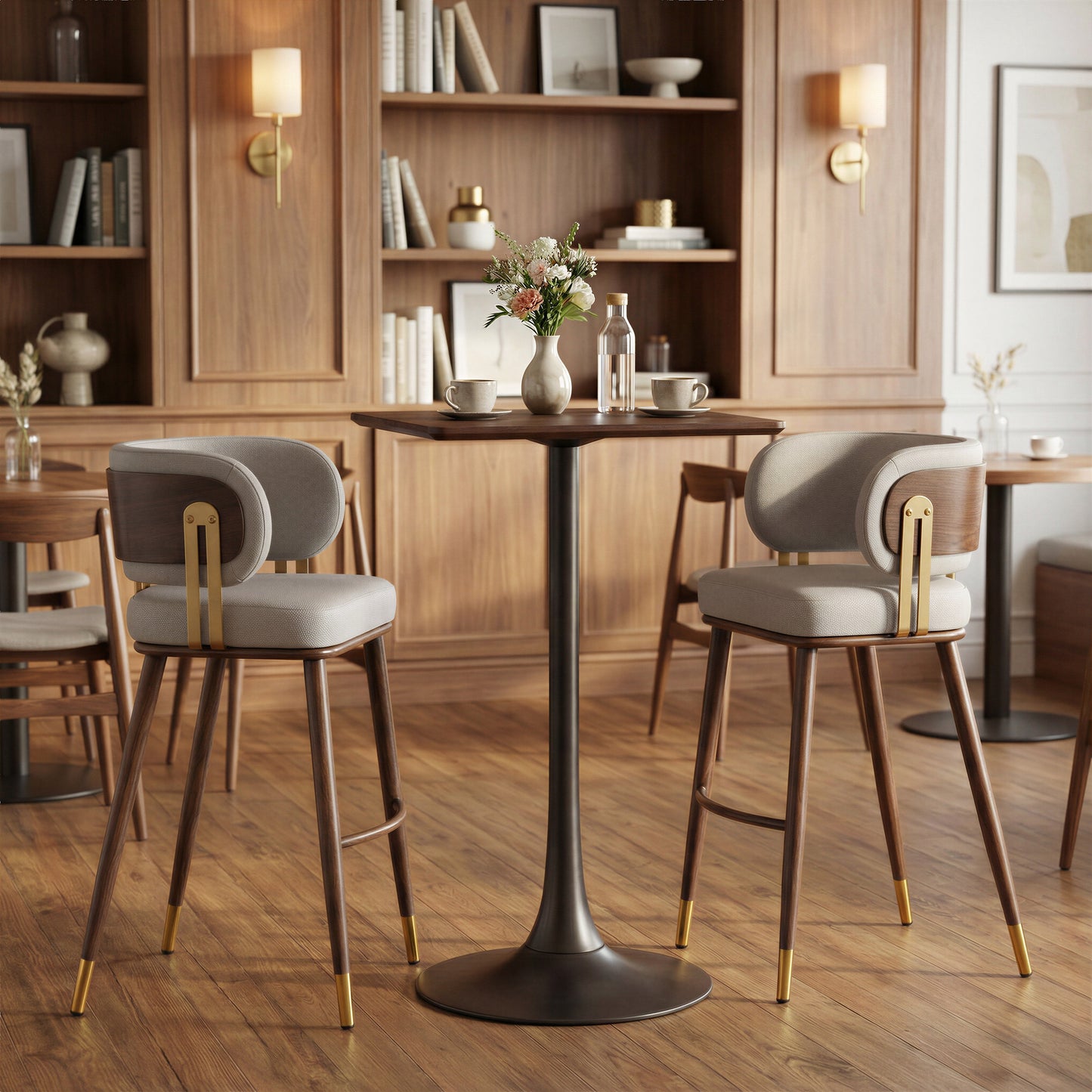 Valleta Brown Bar Table - Ornate Home