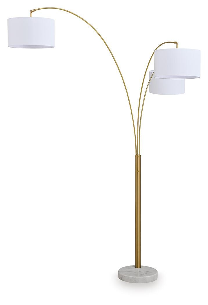 Valo Gold Finish Arc Lamp- Viva Furn