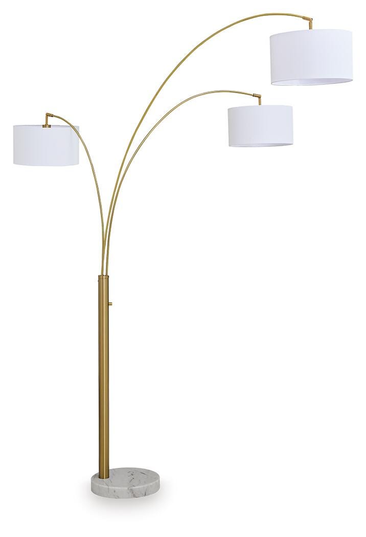 Valo Gold Finish Arc Lamp- Viva Furn