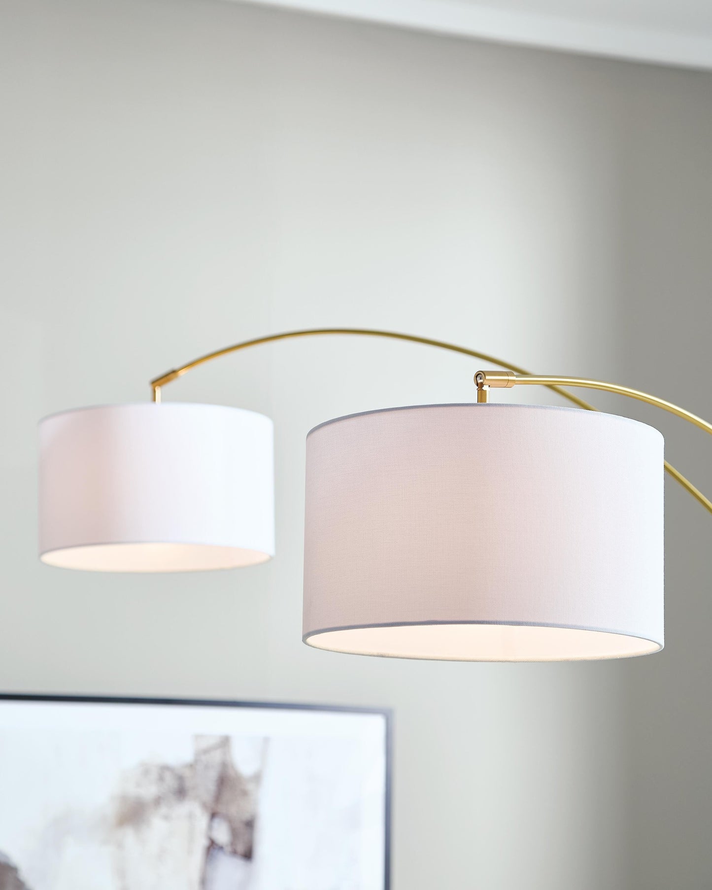 Valo Gold Finish Arc Lamp- Viva Furn