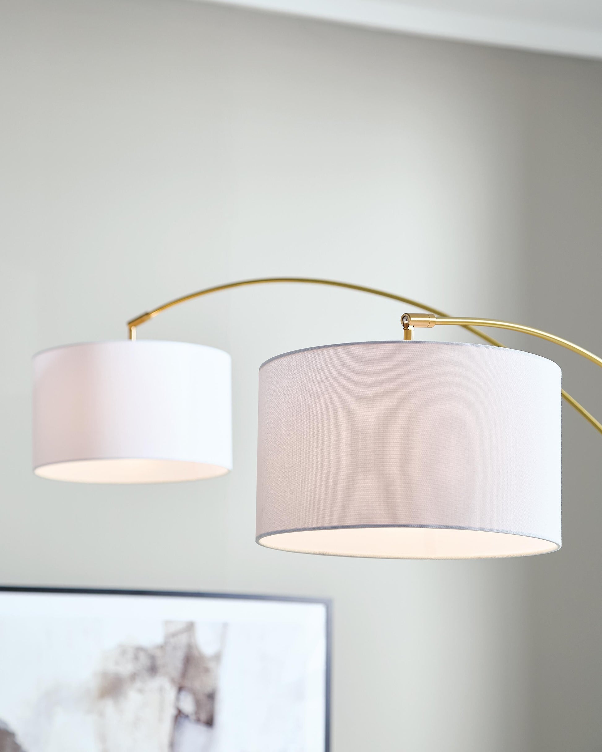 Valo Gold Finish Arc Lamp- Viva Furn