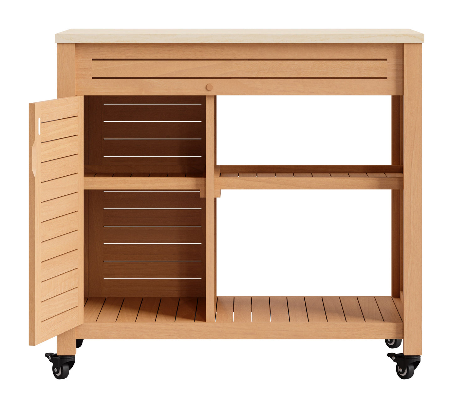 Valtan Natural Bar Cart - Ornate Home