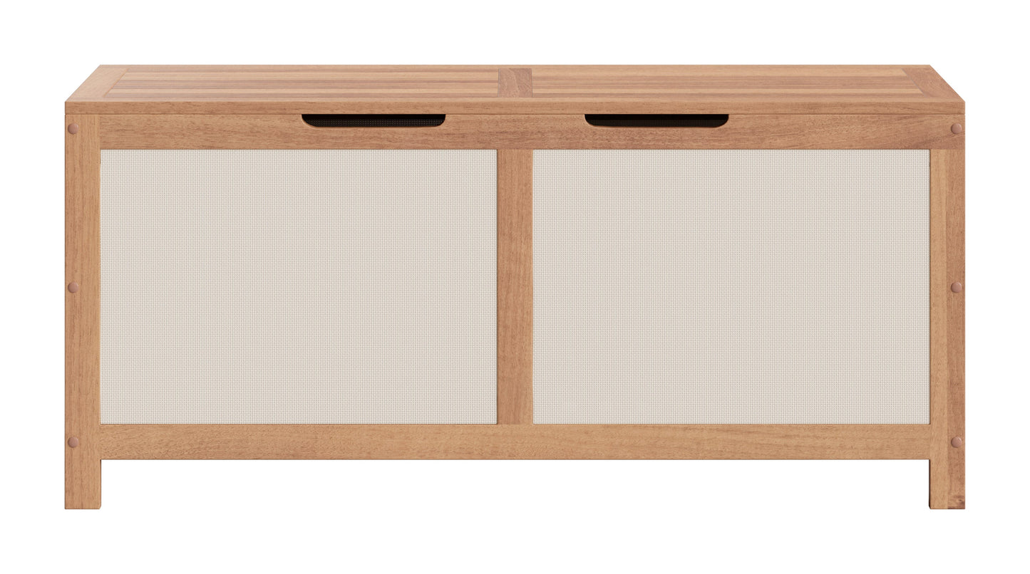 Valtan Natural Outdoor Storage Chest - Ornate Home