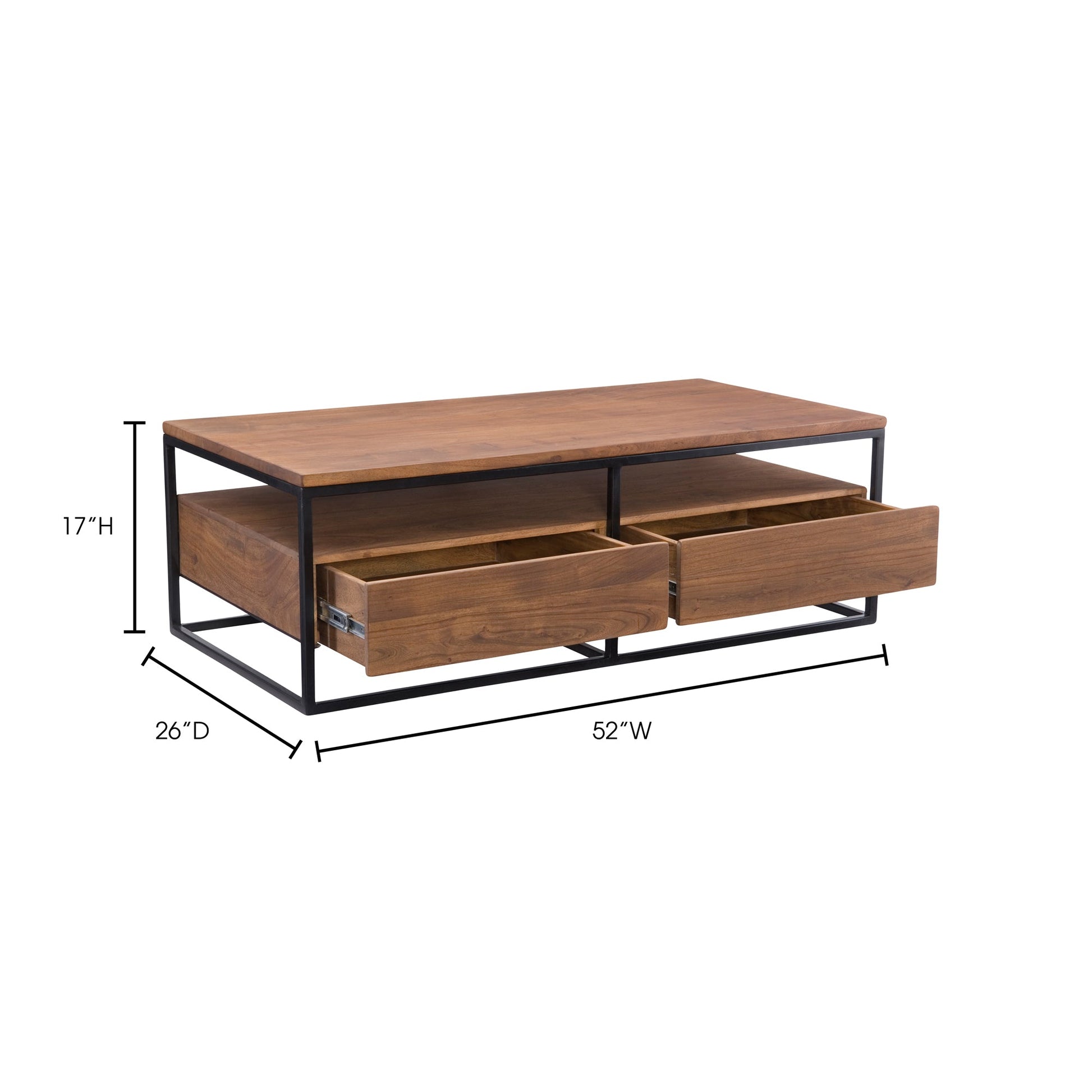 Vancouver Brown Coffee Table - Ornate Home
