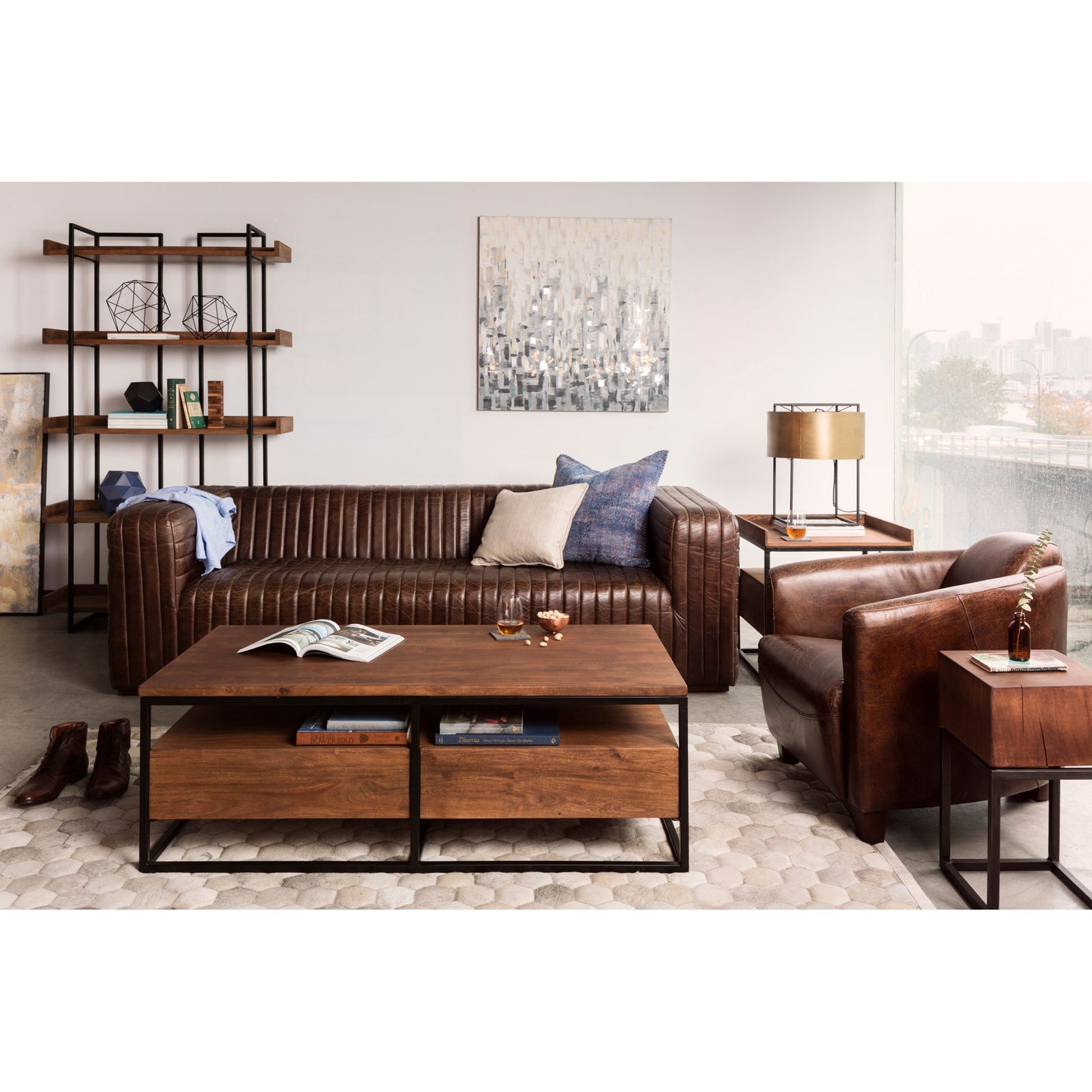 Vancouver Brown Side Table - Ornate Home
