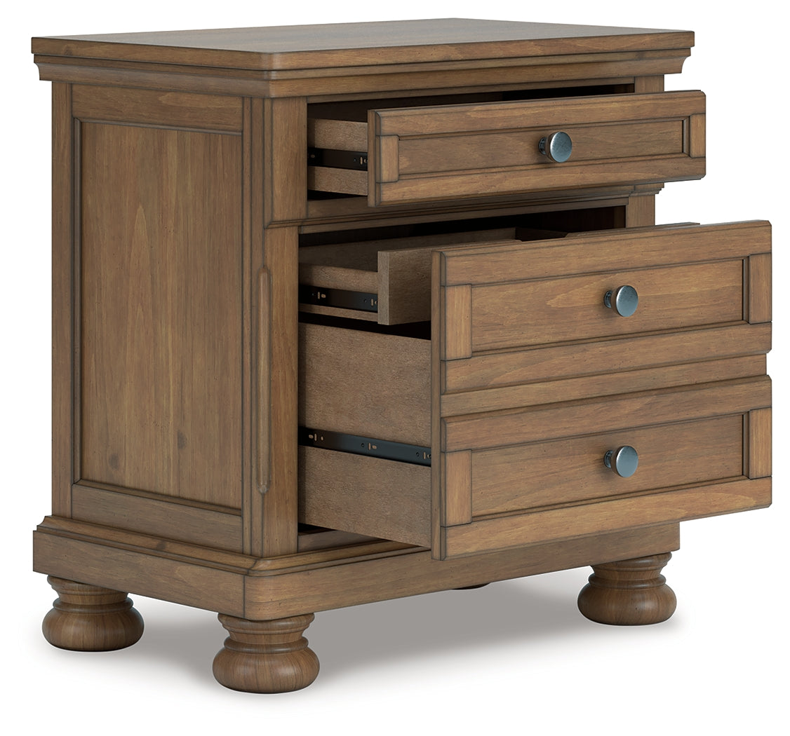 Vandenmore Medium Brown Nightstand- Viva Furn