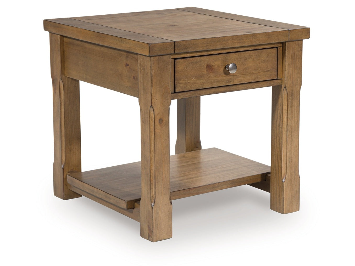 Vandenmore Medium Brown Rectangular End Table- Viva Furn