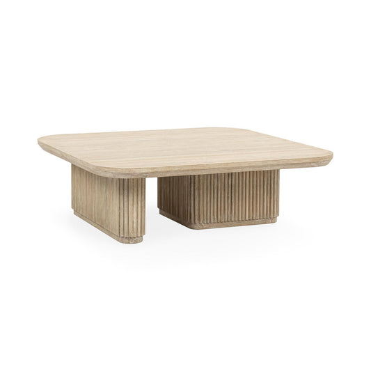 Vander Cream Washed Coffee Table - Ornate Home