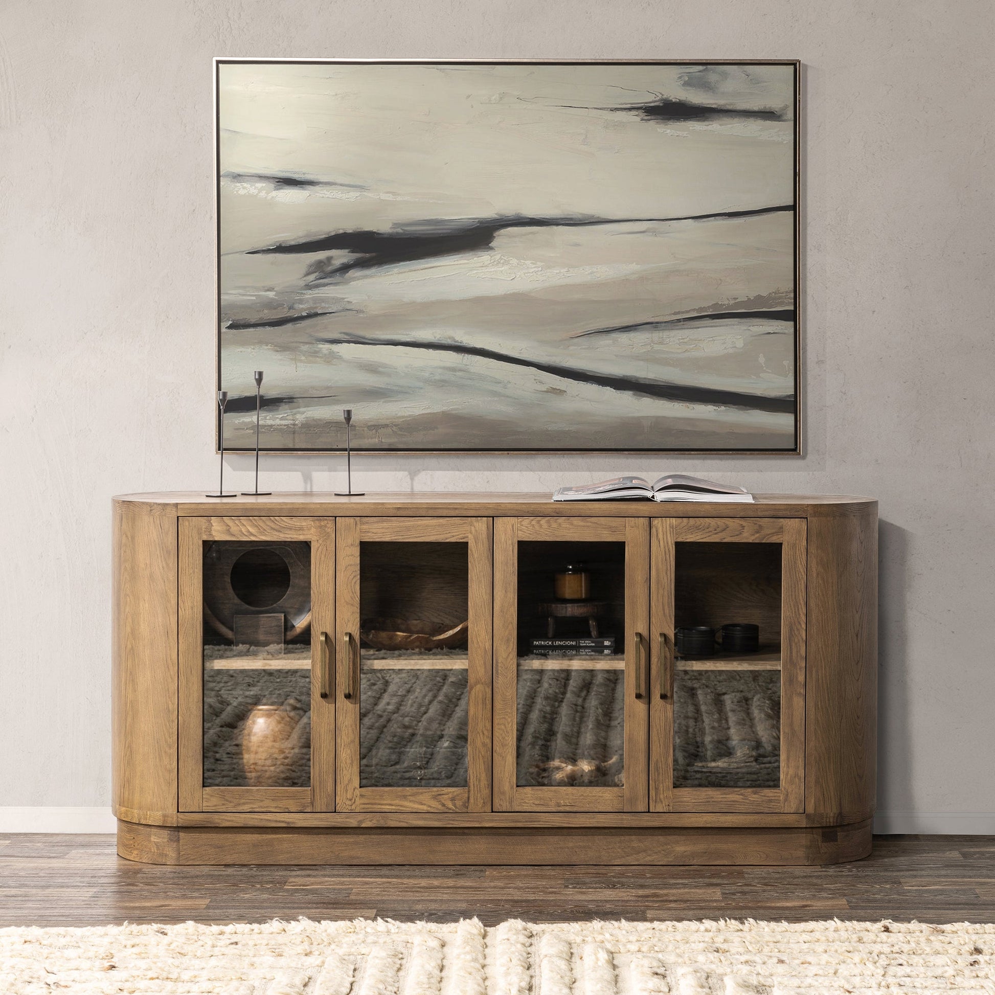 Vander Tawny Brown 4 Door Buffet - Ornate Home