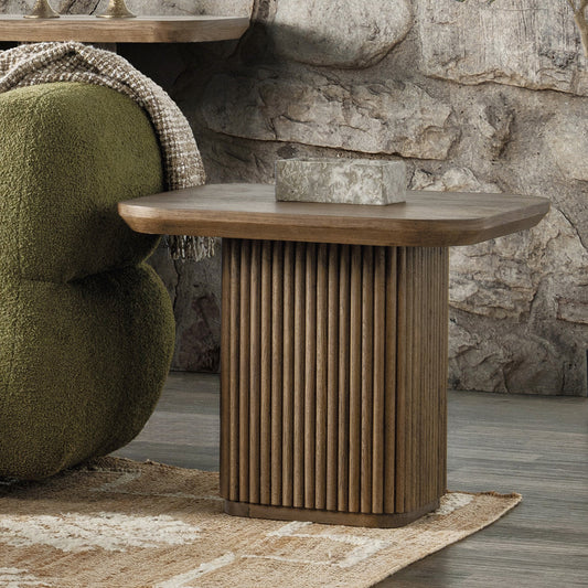 Vander Tawny Brown End Table - Ornate Home