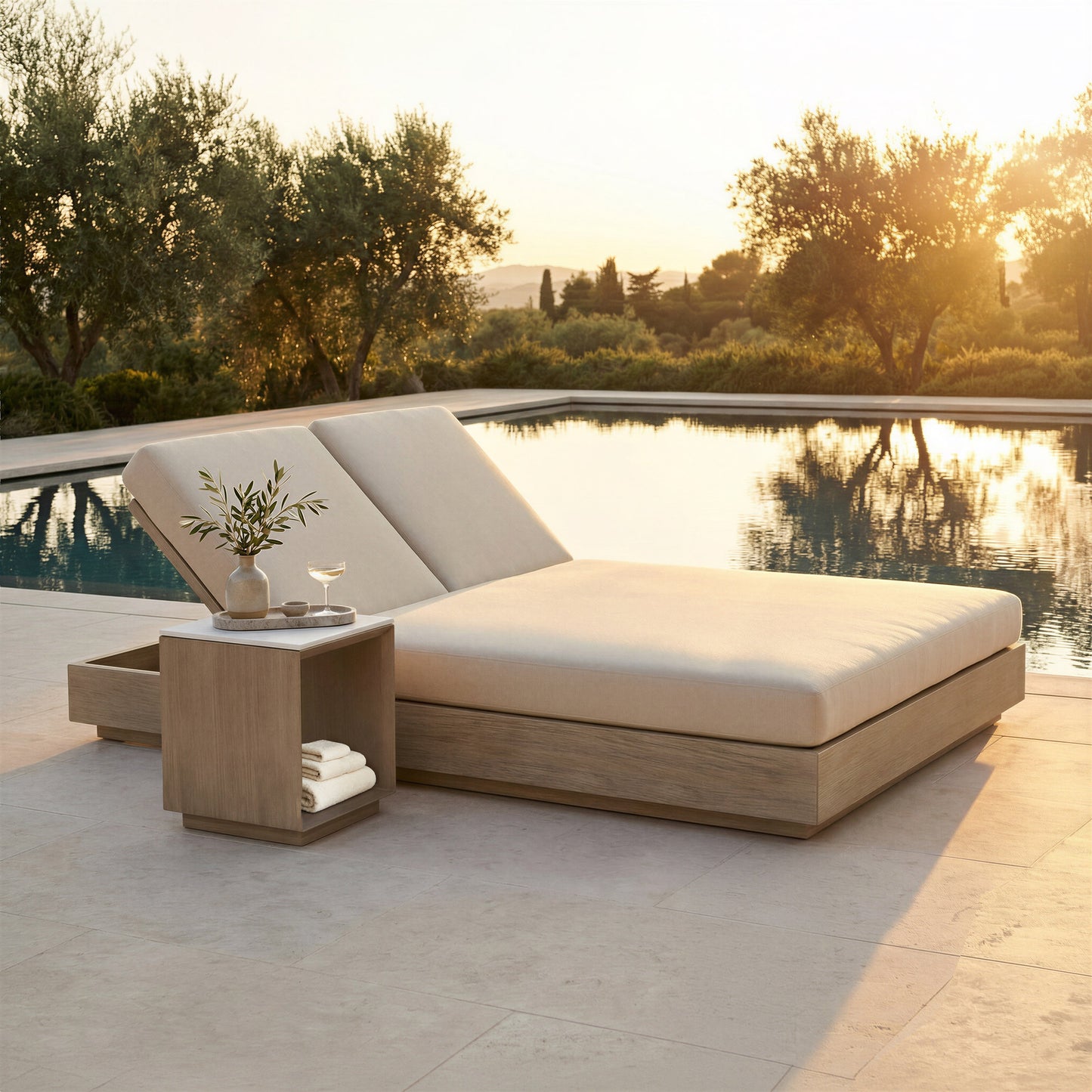 Varadero Gray Outdoor Beach Double Chaise - Ornate Home