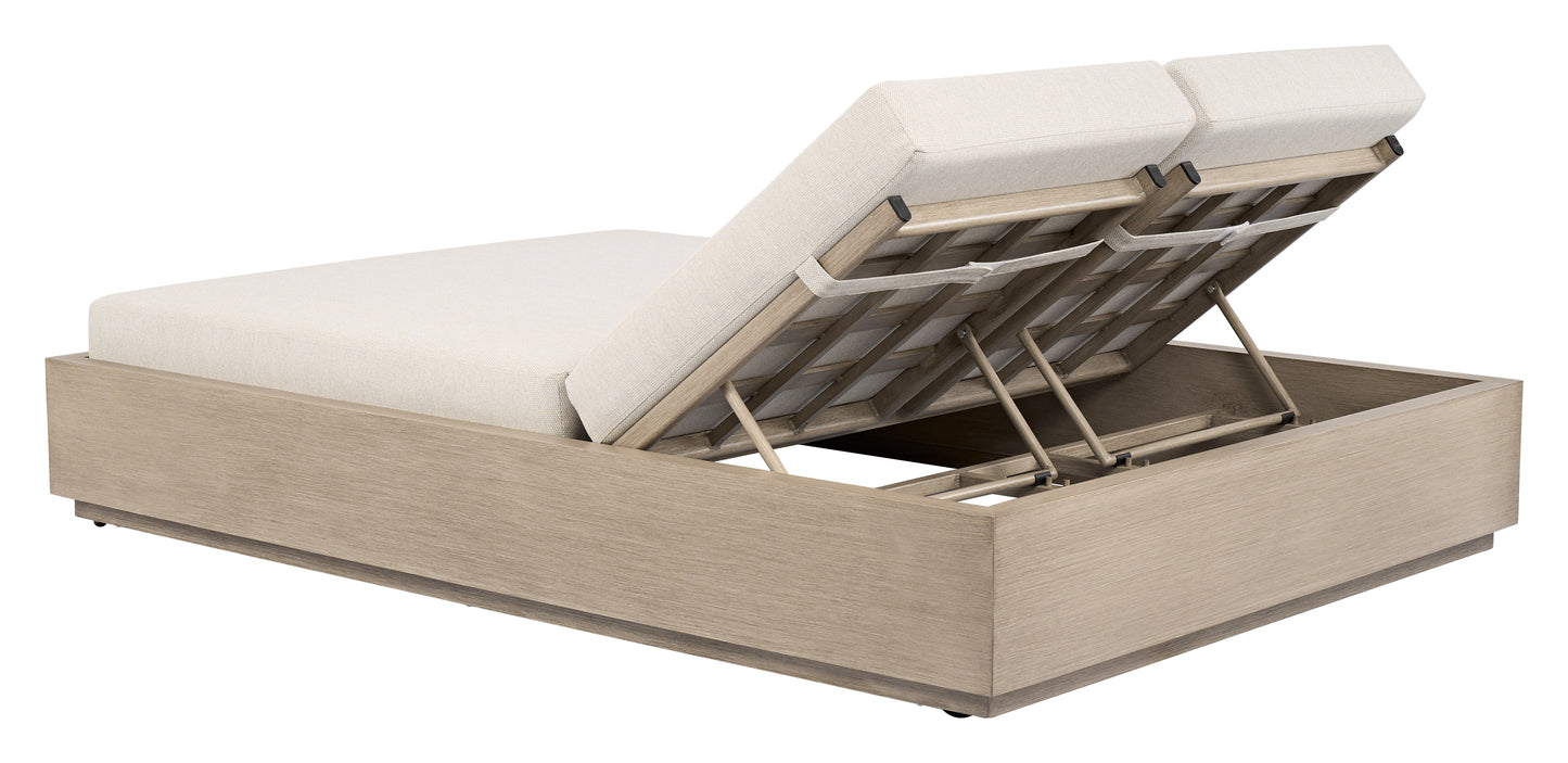 Varadero Gray Outdoor Beach Double Chaise - Ornate Home