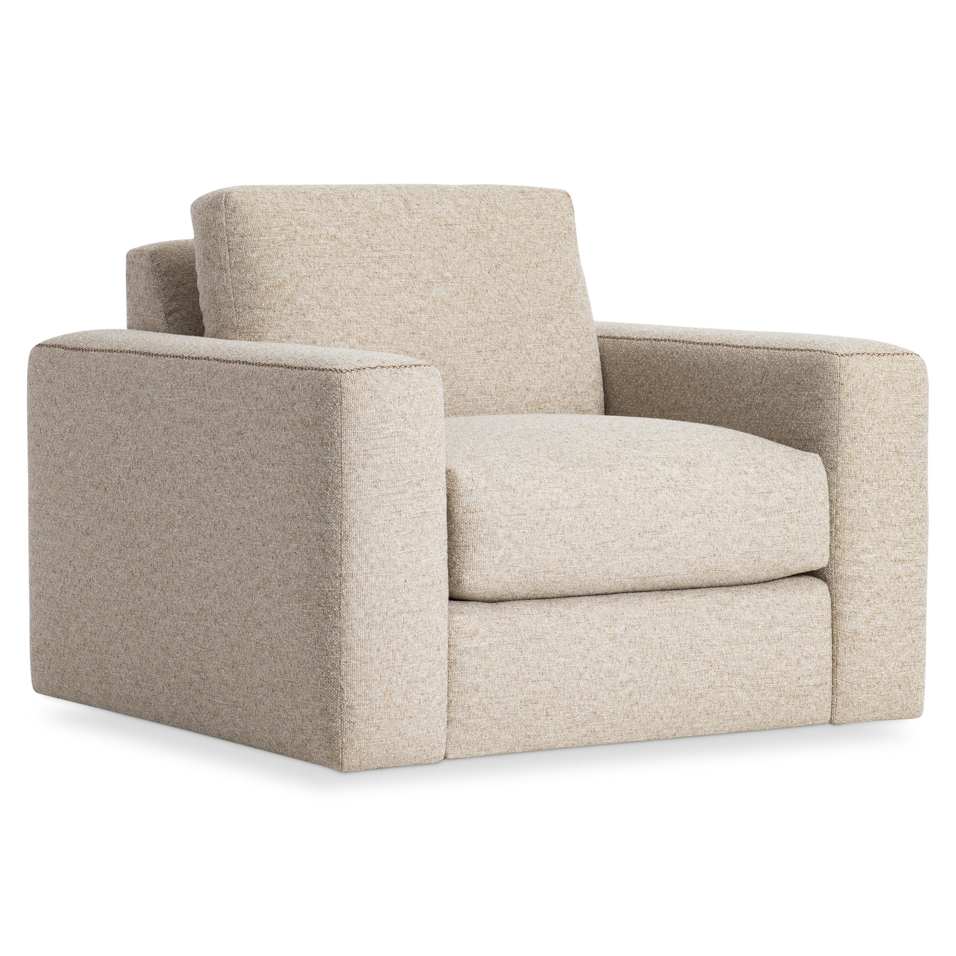 Vaughn Beige/Tan Fabric Swivel Chair - Ornate Home