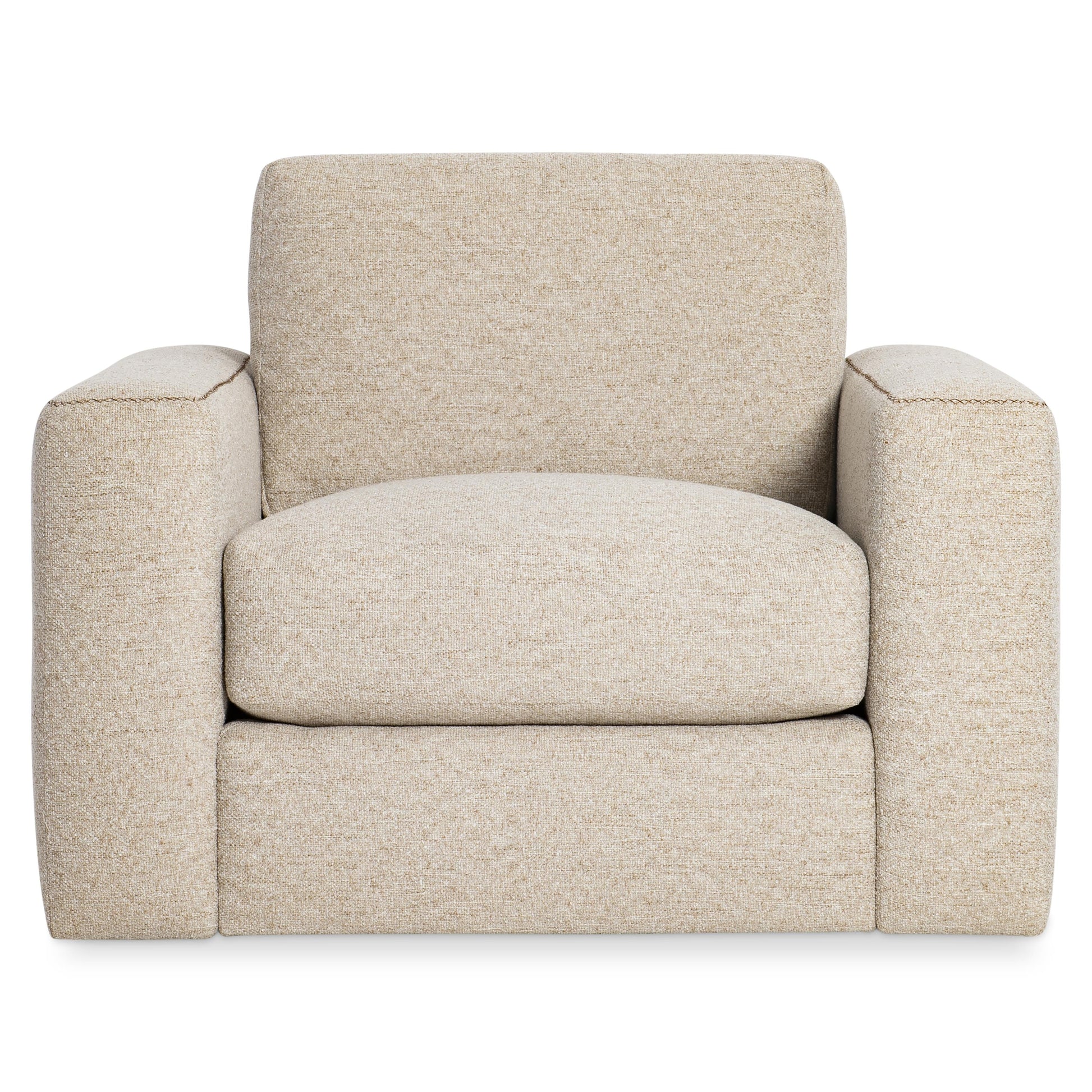 Vaughn Beige/Tan Fabric Swivel Chair - Ornate Home