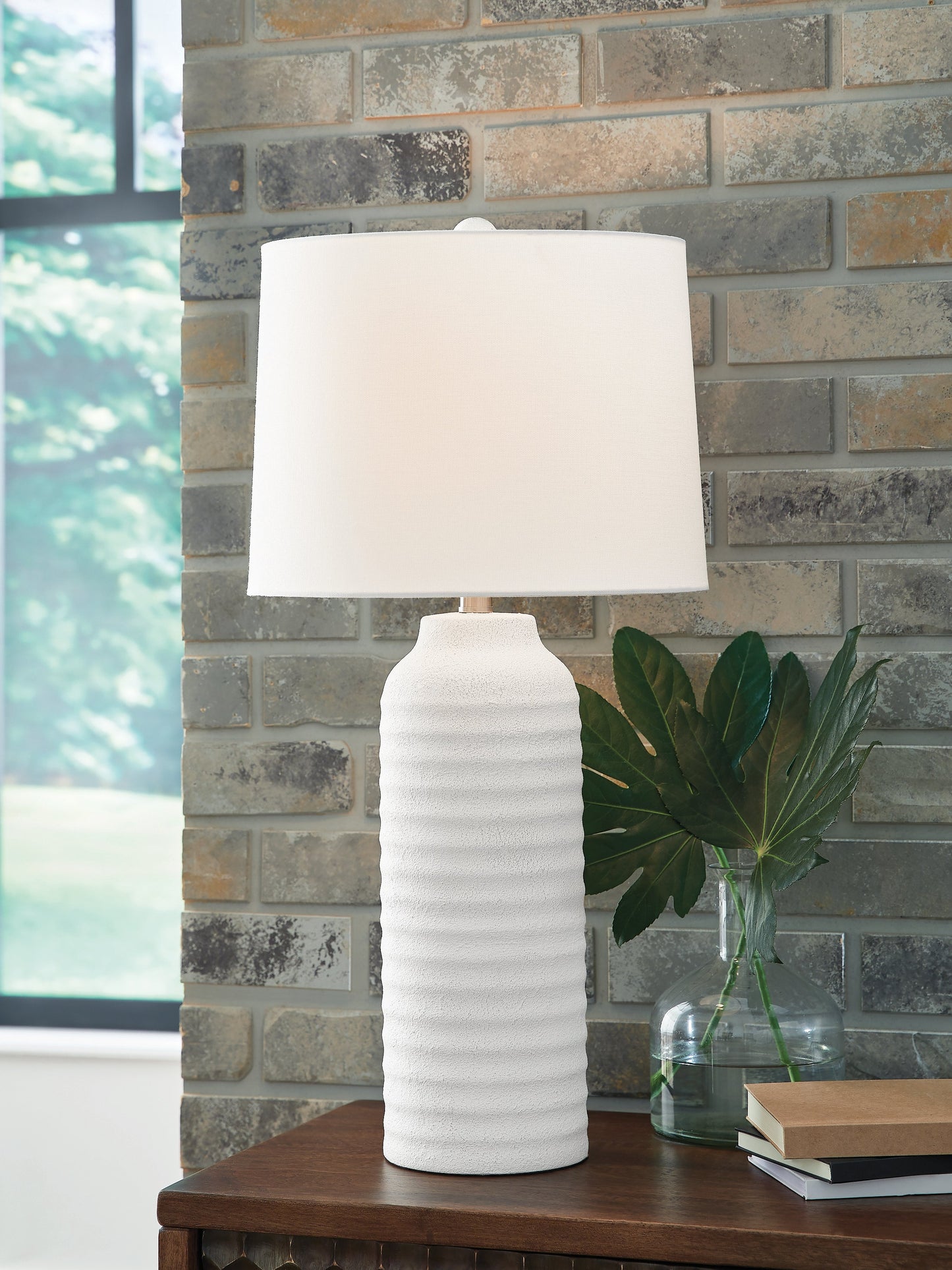 Vauville White Table Lamp (Set of 2)- Viva Furn