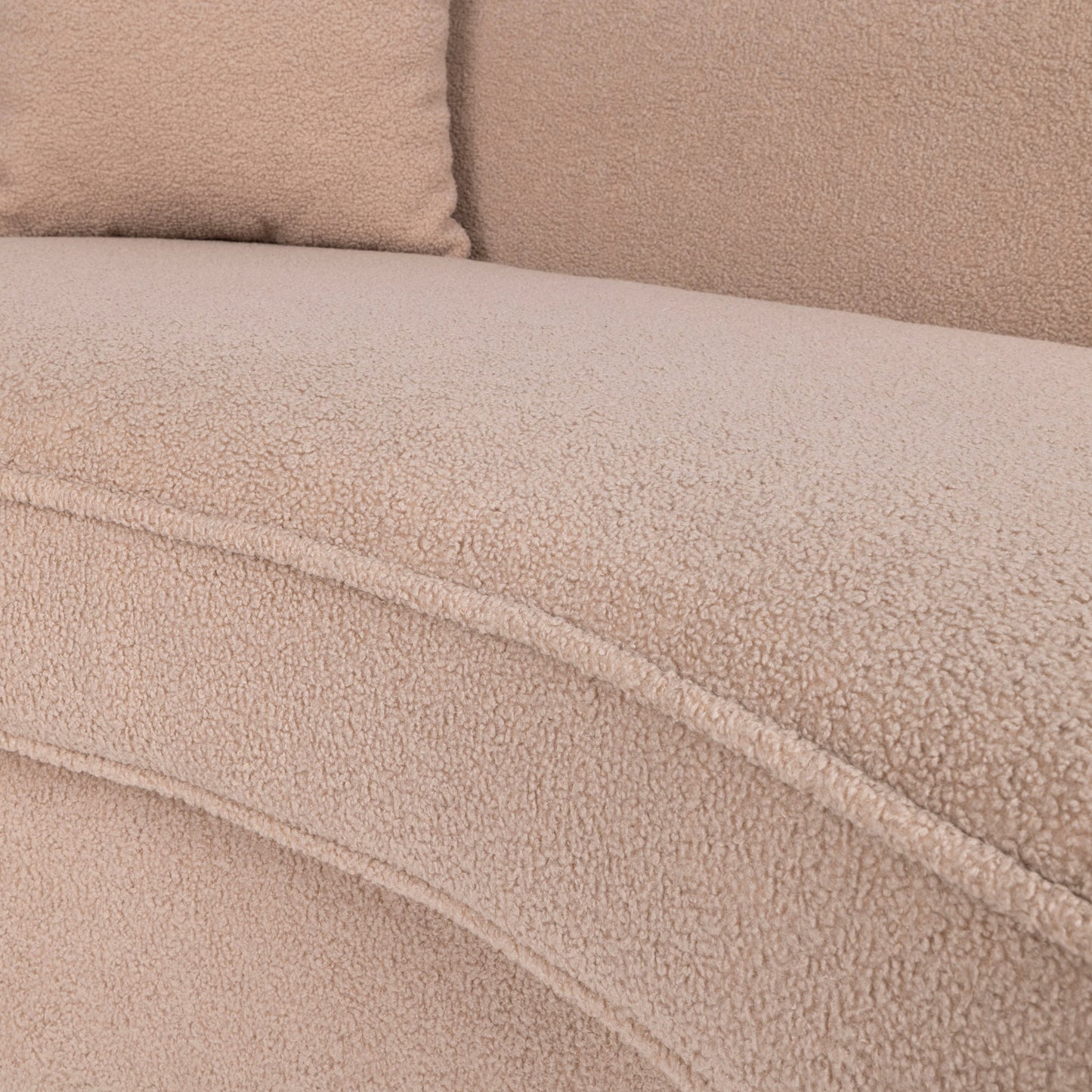 Carmel Mocha Bouclé Sofa - Ornate Home