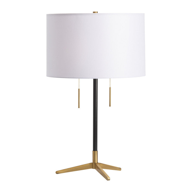 Veda Black/Gold Table Lamp (Set of 2) - Ornate Home
